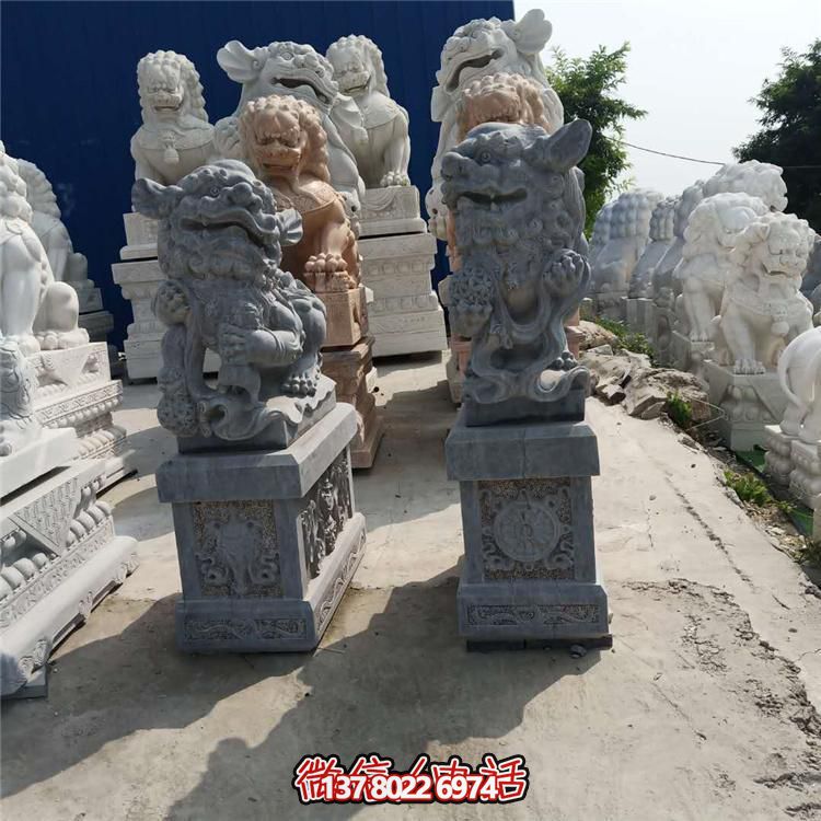 精美獅子大理石石雕，為庭院、公司、門口添彩