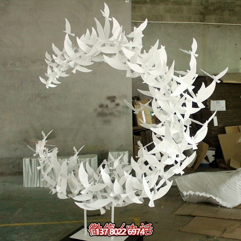 玻璃鋼雕塑擺件裝飾品，創意抽象鴿子裝飾室內別墅