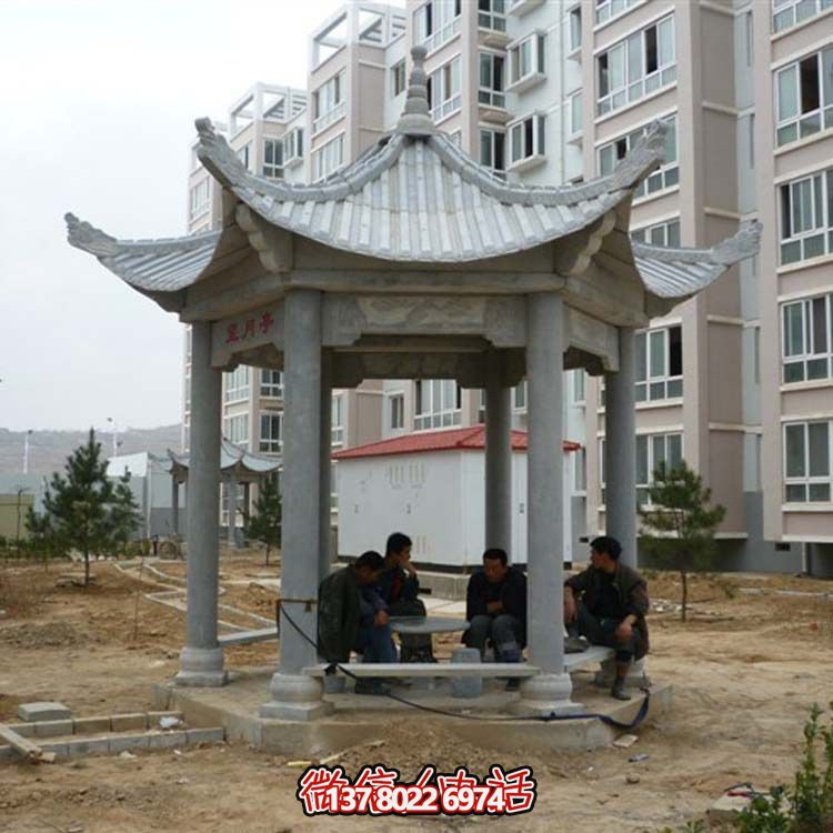 古典風情涼亭，點綴小區廣場，讓您休閑身心