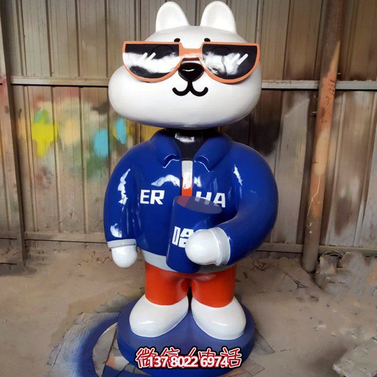 藝術玻璃鋼彩繪動物雕塑——讓商場、網店、紅店變身藝術館