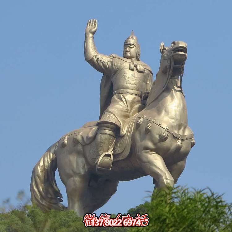 景觀校園鑄銅騎馬人物抽象藝術(shù)戶(hù)外廣場(chǎng)大型景觀雕塑