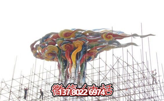 大型仿真玻璃鋼彩繪祥云雕塑 大型仿真玻璃鋼彩繪祥云雕塑