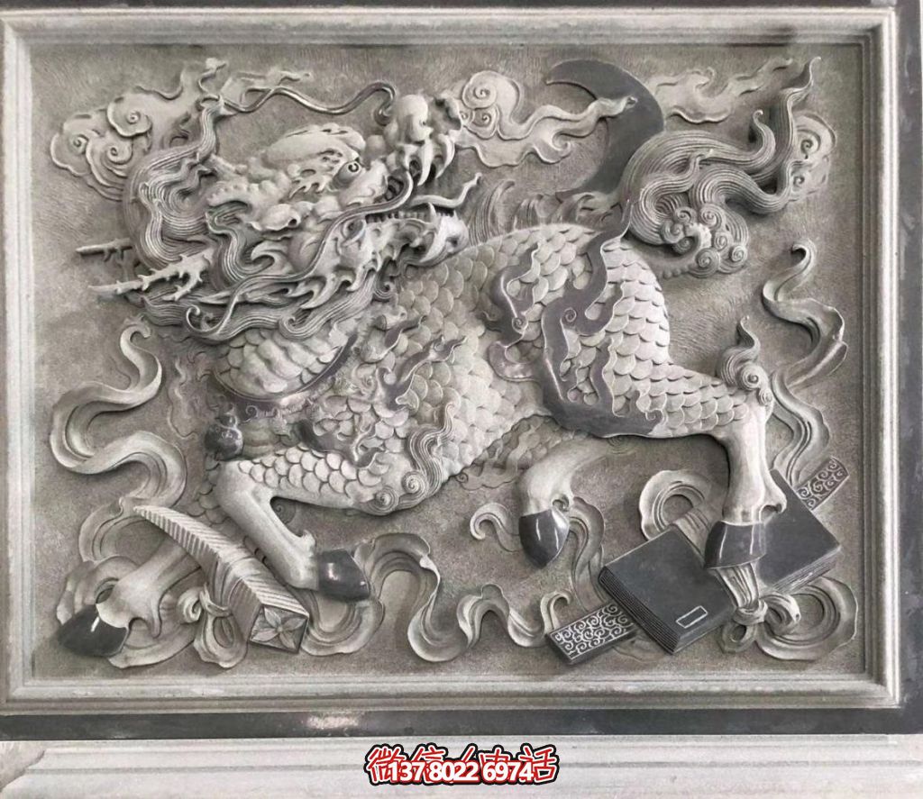 青石麒麟獻(xiàn)瑞：祥瑞滿庭，福佑千秋