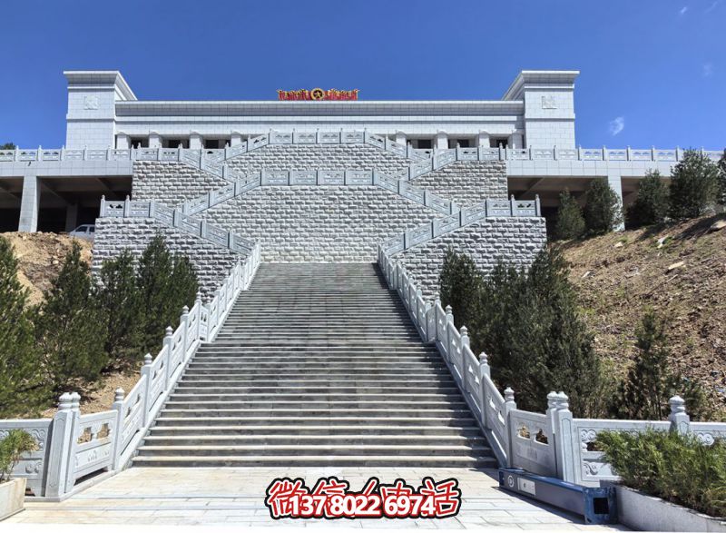 花崗巖露臺石雕步梯、欄桿欄板